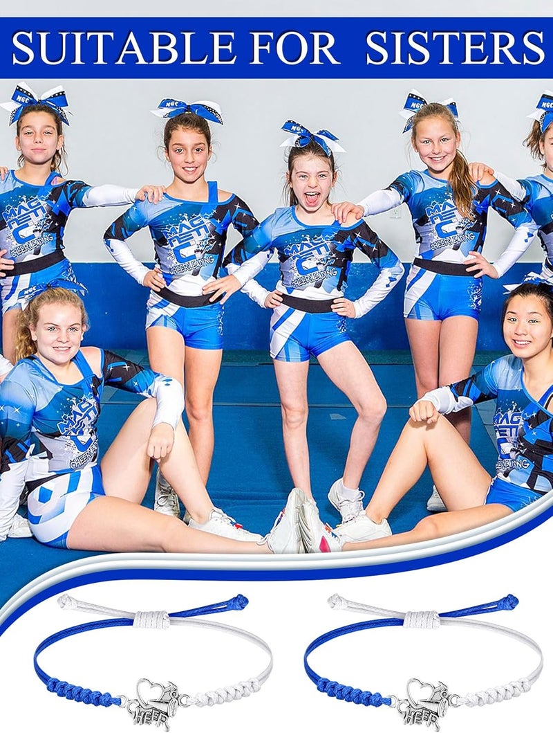 Rtteri 20 Pcs Cheerleader Gifts Cheer Bracelet Girls Charm Bracelet Adjustable Cheerleader Gifts For Cheer Team Jewelry Accessories Bulk - Image 4